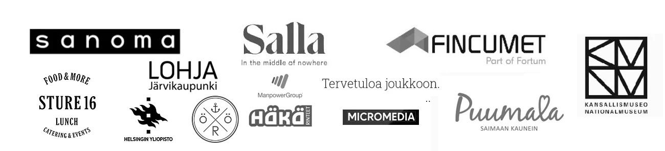 Studio Publivoxin asiakkaita – yritysten logot, osa 2